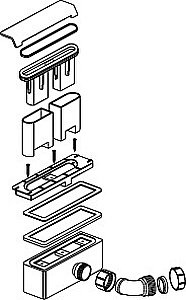 Душевая система RGW Shower Panels SP-6143-01 50140801-01 хром купить в интернет-магазине сантехники Sanbest