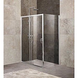 Душевой уголок BelBagno UNIQUE-2-AH-1-110/125-100-P-Cr стекло матовое/профиль хром купить в интернет-магазине Sanbest