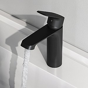 Смеситель для раковины AM.PM Func F8F02122 черный матовый купить в интернет-магазине сантехники Sanbest