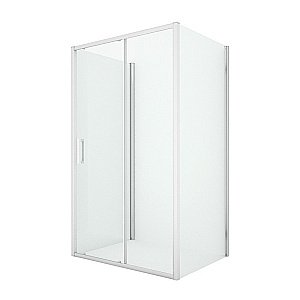 Душевой уголок NEW TRENDY NEW CORRINA K-0479 110x90 стекло прозрачное/профиль хром купить в интернет-магазине Sanbest