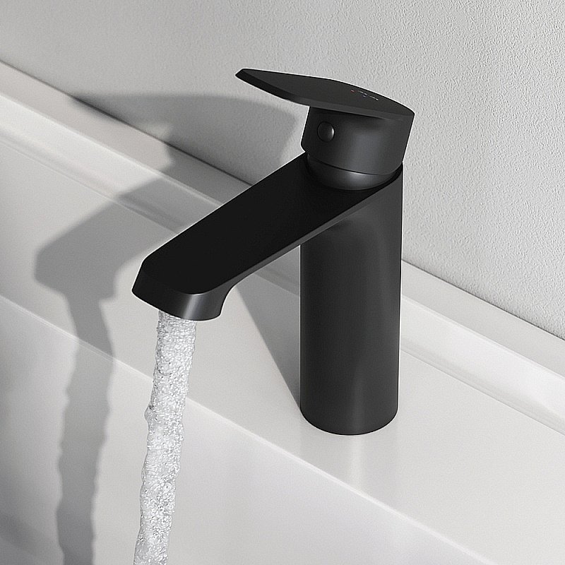 Смеситель для раковины AM.PM Func F8F02122 черный матовый купить в интернет-магазине сантехники Sanbest