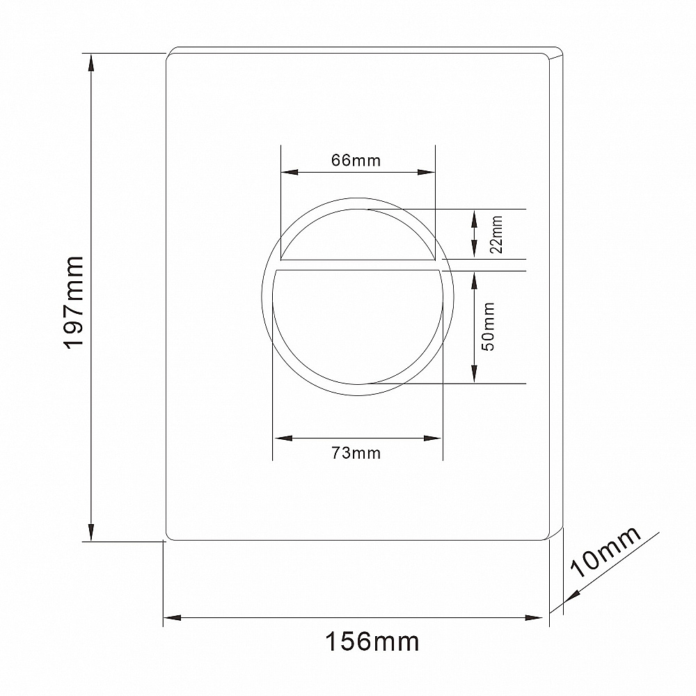 Кнопка для инсталляции Abber AC0126MB черная матовая купить в интернет-магазине сантехники Sanbest