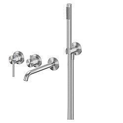 Смеситель для ванны Abber Wasser Kreis 316 AF8130BST сталь брашированная купить в интернет-магазине сантехники Sanbest