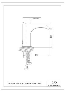 Смеситель для раковины GPD FUEGO MLB105 купить в интернет-магазине сантехники Sanbest