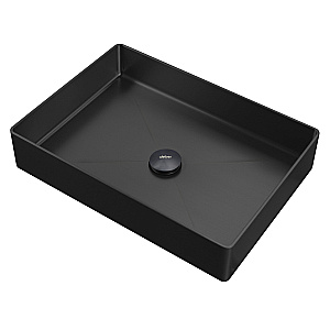 Раковина накладная ABBER Wasser Kreis 51 AF2400MB черная матовая купить в интернет-магазине Sanbest