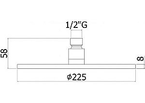 Держатель верхнего душа Paffoni LUSSO ZSOF034BO купить в интернет-магазине сантехники Sanbest