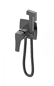 Смеситель с гигиеническим душем встраиваемый WONZON & WOGHAND FLEX, Темный графит (WW-88829072-BGM) купить в интернет-магазине сантехники Sanbest