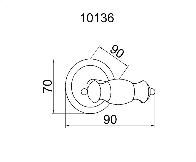 Крючок Boheme Vogue Bianco 10136 купить в интернет-магазине сантехники Sanbest