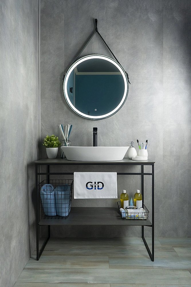 Раковина накладная Gid Lago 61 N9397 51141 белая купить в интернет-магазине Sanbest