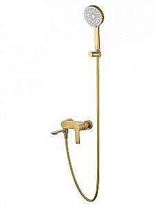 Смеситель для ванны с душем WONZON & WOGHAND BRILLIANT, Брашированное золото (WW-88037079-BG) купить в интернет-магазине сантехники Sanbest