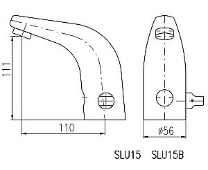Смеситель для раковины Rav-Slezak SLU15B хром купить в интернет-магазине сантехники Sanbest