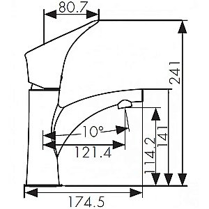 Смеситель для раковины Kaiser Calla 71011 купить в интернет-магазине сантехники Sanbest