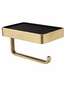 Держатель для туалетной бумаги с полкой WONZON & WOGHAND ROMA WW-7236 бронза купить в интернет-магазине сантехники Sanbest