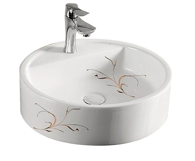 Раковина Elghansa 49 EG4039-117 белая с декором купить в интернет-магазине Sanbest