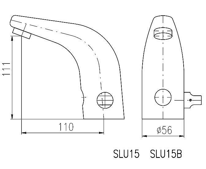 Смеситель для раковины Rav-Slezak SLU15B хром купить в интернет-магазине сантехники Sanbest