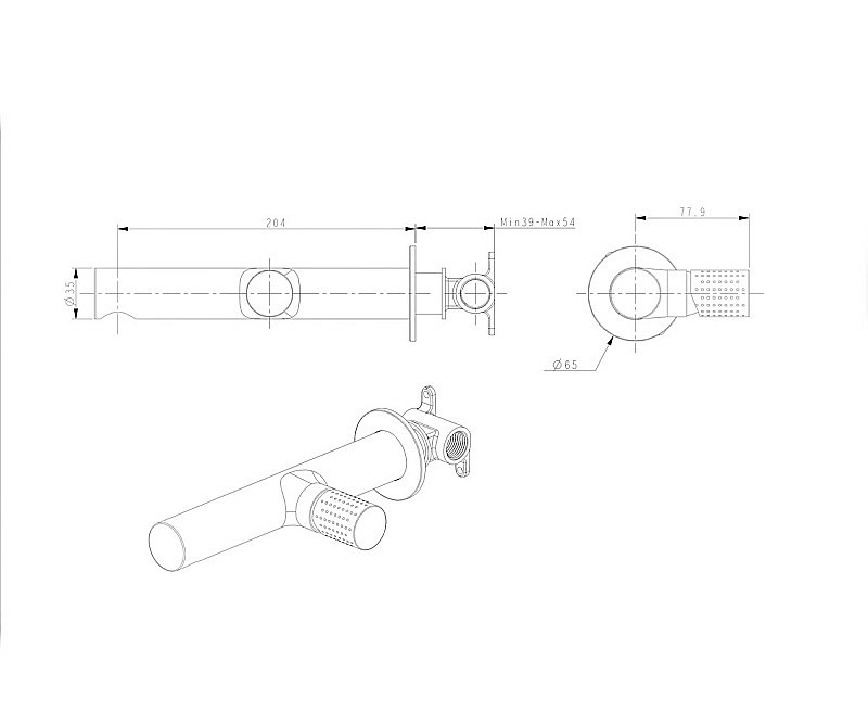 Смеситель для раковины Bronze de Luxe LIBERTY 301GG графит купить в интернет-магазине сантехники Sanbest