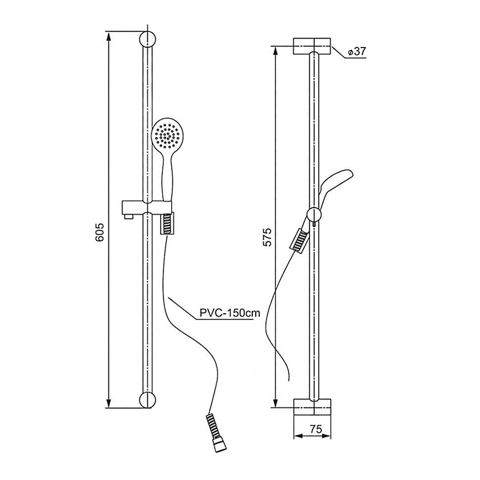Душевой гарнитур PAINI Modena MDCR121 хром купить в интернет-магазине сантехники Sanbest