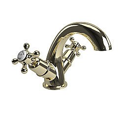 Смеситель для раковины Burlington Claremont CL45-QT GOLD золото купить в интернет-магазине сантехники Sanbest