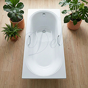 Ванна Delice Dolce DLR330058R-G 170х70 белая/ручки хром купить в интернет-магазине Sanbest