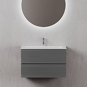 Тумба с раковиной Sancos Folk 80 FL80GS Grey soft для ванной в интернет-магазине Sanbest