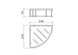 Полка Aquatek AQ4926MB черная матовая купить в интернет-магазине сантехники Sanbest