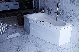 Ванна Aquatek Медея 170х95 белая с панелью купить в интернет-магазине Sanbest