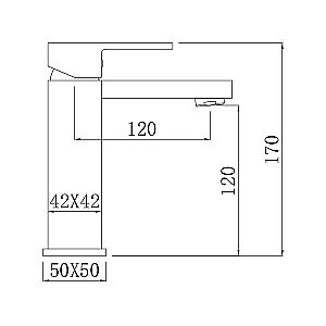 Смеситель для раковины Comforty FC045A-CMT черный матовый купить в интернет-магазине сантехники Sanbest