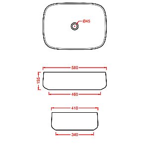 Раковина накладная Artceram Cognac 56 COL009 44 00 Verde Salvia купить в интернет-магазине Sanbest
