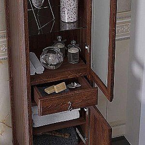 Пенал Опадирис Лоренцо 45 светлый орех для ванной в интернет-магазине сантехники Sanbest