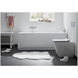 Унитаз приставной Aquanet Rimless Tavr-F BL-103N-FST с крышкой микролифт, безободковый купить в интернет-магазине Sanbest