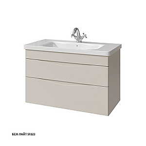 Тумба с раковиной Caprigo Lento 90 два ящика, цвет на выбор для ванной в интернет-магазине Sanbest