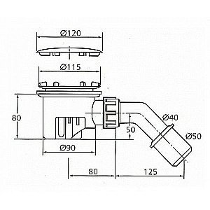 Сифон для поддона Ideal Standard Multisuite K7817AA купить в интернет-магазине сантехники Sanbest