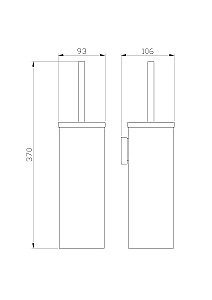 Туалетный ершик в комплекте WONZON & WOGHAND POLO, Брашированный никель (WW-8929-BN) купить в интернет-магазине сантехники Sanbest