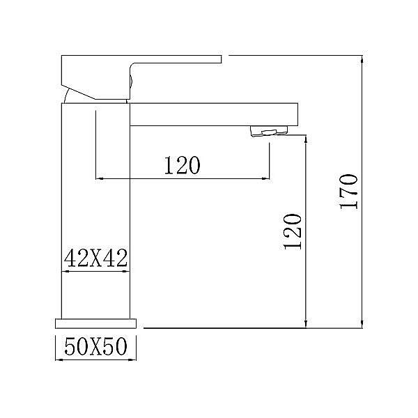Смеситель для раковины Comforty FC045A-CMT черный матовый купить в интернет-магазине сантехники Sanbest