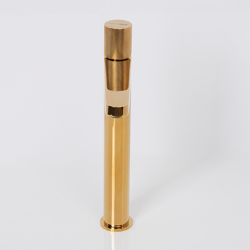 Смеситель для раковины WasserKRAFT Ems 7600 7603H золото купить в интернет-магазине сантехники Sanbest