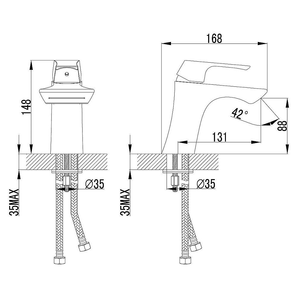 Смеситель для раковины Lemark Unit LM4546C купить в интернет-магазине сантехники Sanbest