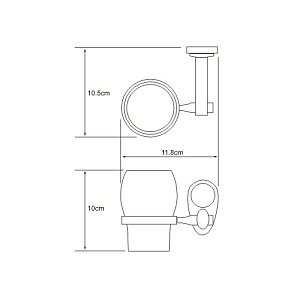 Стакан WasserKRAFT Main K-9228C купить в интернет-магазине сантехники Sanbest