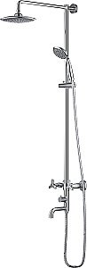 Душевая система D&K Hessen Goethe DA1384741E09 купить в интернет-магазине сантехники Sanbest