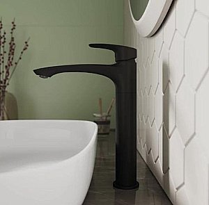 Смеситель для раковины Milardo Rora RORBL01M01 черный купить в интернет-магазине сантехники Sanbest