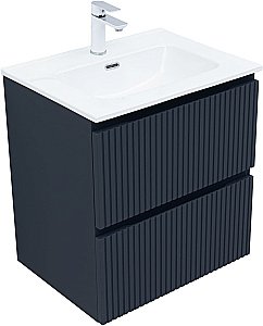 Тумба с раковиной Aquanet Джейн (Flat) 335427/330429 60 маренго для ванной в интернет-магазине Sanbest