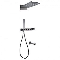 Душевая система Abber Rund AF8753NG никель купить в интернет-магазине сантехники Sanbest