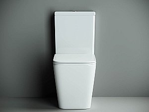 Унитаз напольный Ceramica Nova Cubic CN1803 безободковый, с бачком, с крышкой микролифт купить в интернет-магазине Sanbest