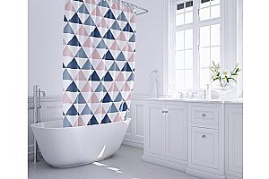 Текстильная шторка для ванной FIXSEN SIMPLE FX-1504 купить в интернет-магазине сантехники Sanbest