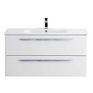 Тумба с раковиной Cezares Eco-Cer 60 белая матовая для ванной в интернет-магазине Sanbest