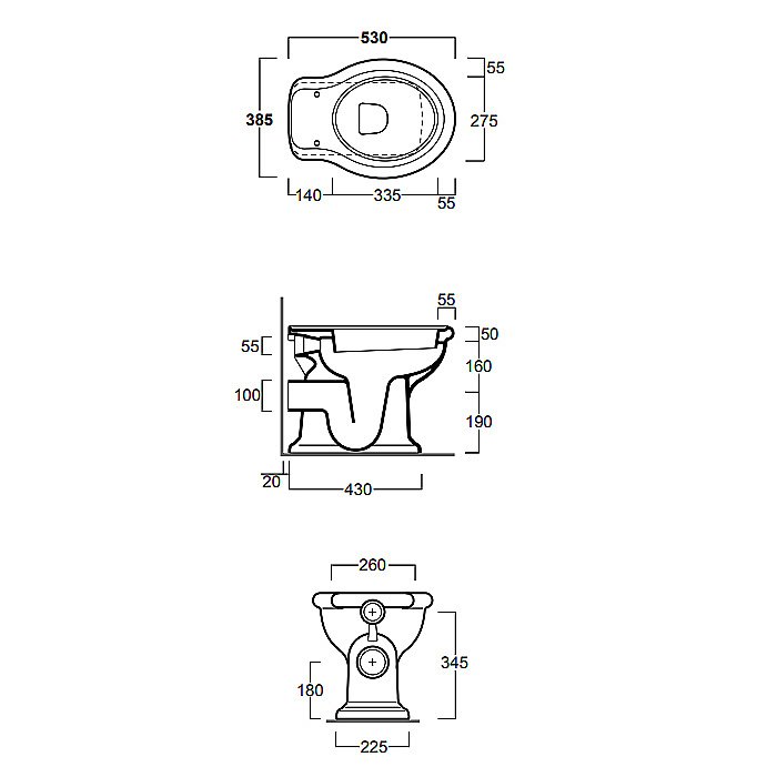 Унитаз приставной SIMAS Lante LA02 белый купить в интернет-магазине Sanbest