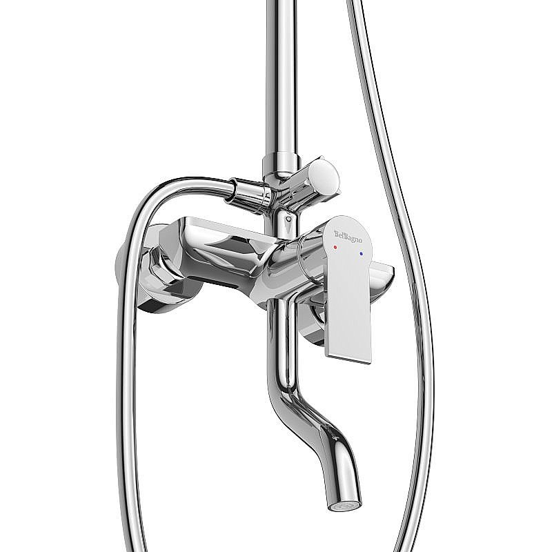 Душевая система BelBagno AURORA-VSCM-CRM хром купить в интернет-магазине сантехники Sanbest