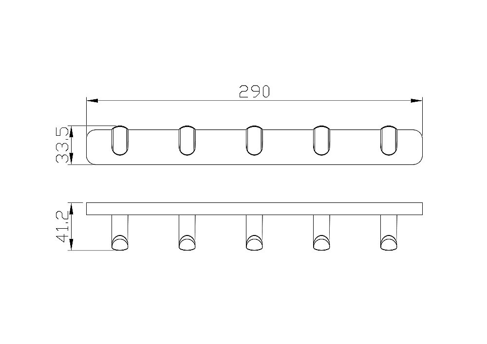 Крючок WONZON & WOGHAND GRAFFITY WW-9355 темный графит купить в интернет-магазине сантехники Sanbest