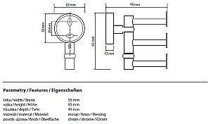 Крючок Bemeta Omega 104106072 купить в интернет-магазине сантехники Sanbest
