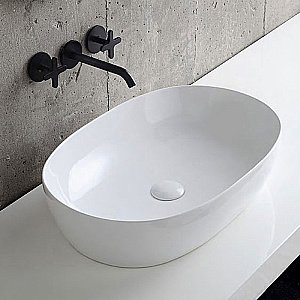 Раковина накладная Azzurra Elegance 60 ECI60 bi*0 белая купить в интернет-магазине Sanbest