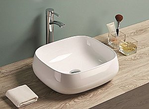 Раковина накладная Art&Max 45 AM-78103 белая купить в интернет-магазине Sanbest